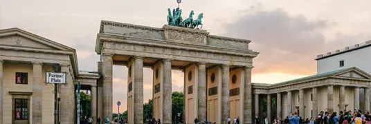The Brandenburg Gate is a monument in Berlin, and has been an important landmark in the history of Europe