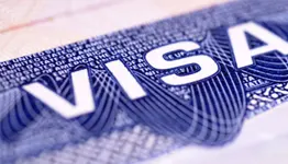 A visa document
