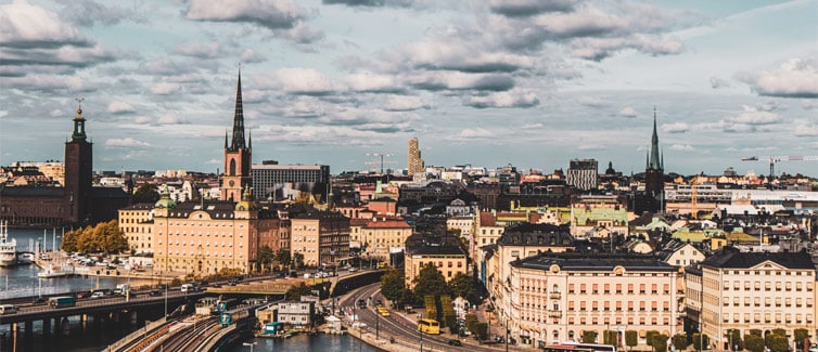 Panoramic picture of the city of Stockholm