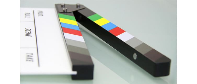 Image of a end slate used for movies